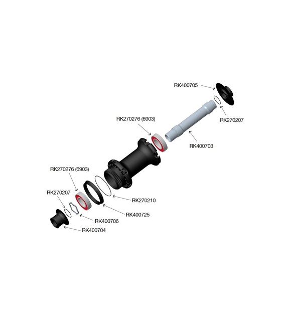 Adapter Corima RK400704 do piasty EVO przód, lewy, oś 12mm