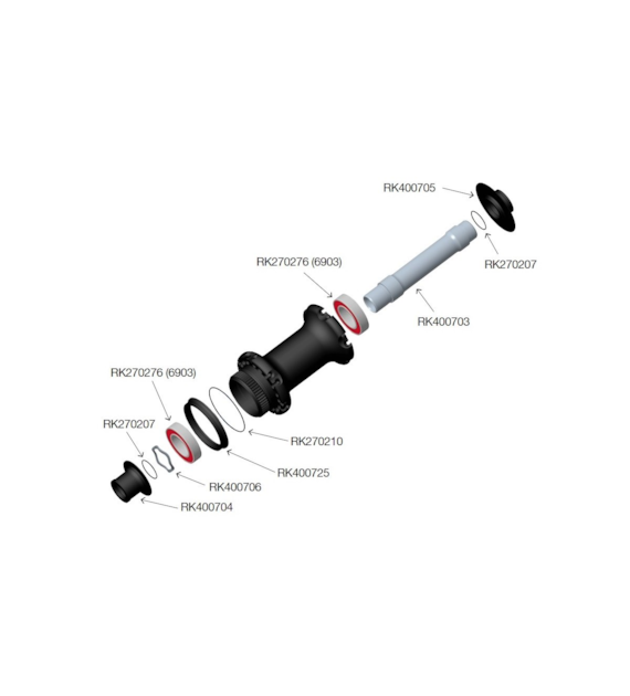 Adapter Corima RK400705 do piasty EVO przód, prawy, oś 12mm