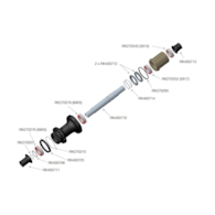 Adapter Corima RK400711 do piasty EVO tył, lewy, oś 12mm