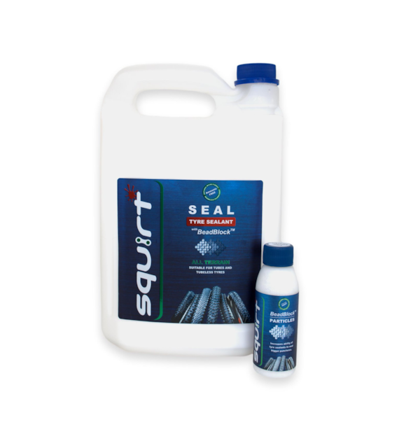 Płyn uszczelniający Squirt Seal Tyre Sealant 5 L (with BeadBlock 100 ml) combo